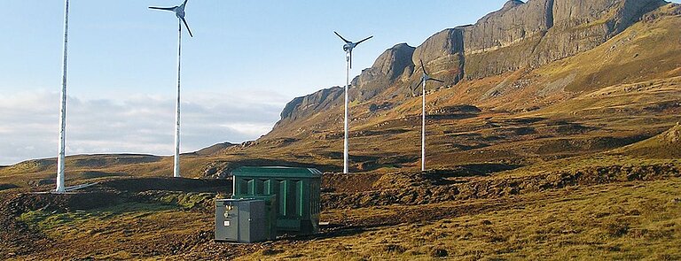 Off-Grid-System Isle of Eigg, Scotland